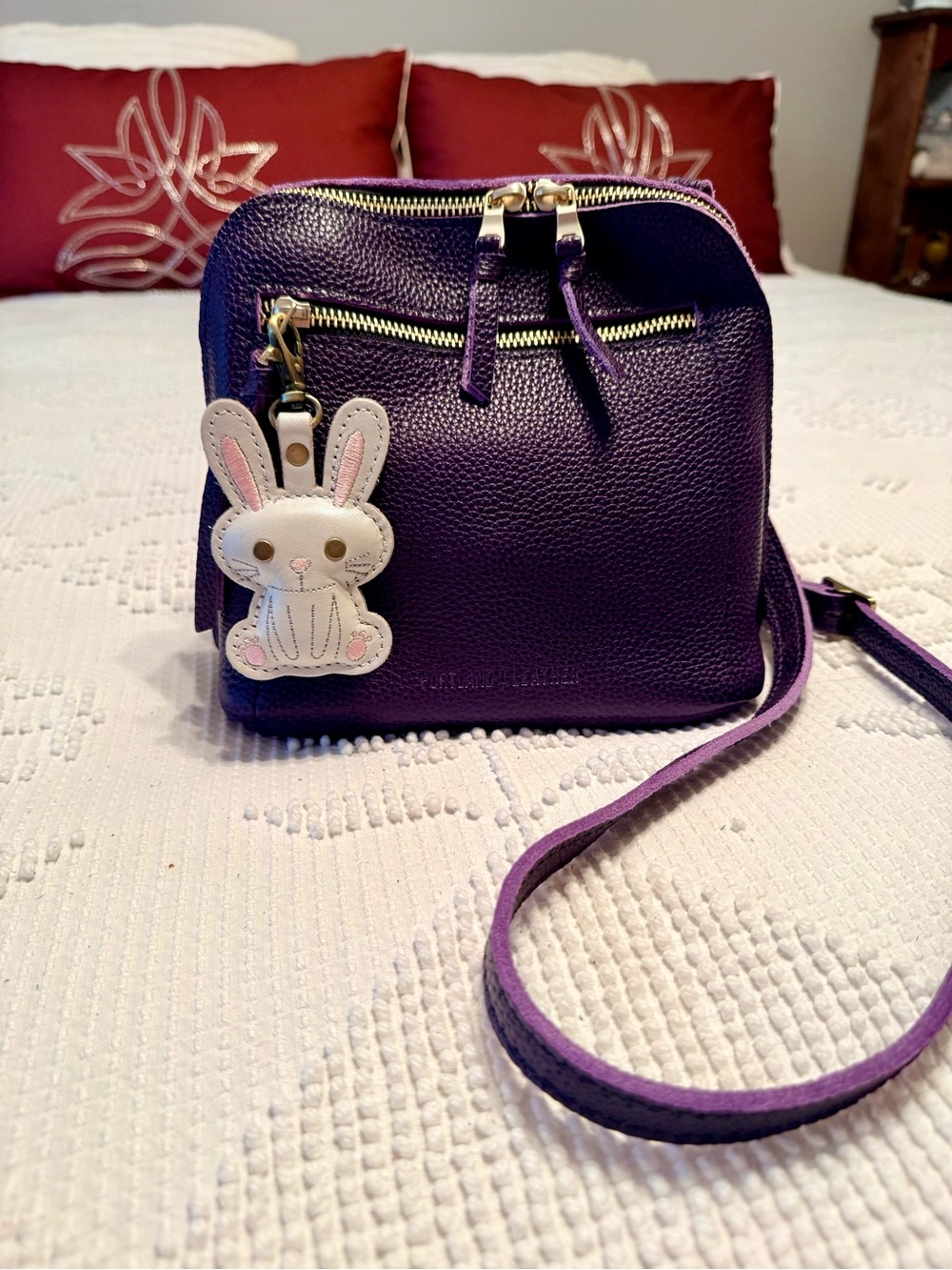 Portland Leather Goods LUNA LEATHER CROSSBODY BAG, EMPIRE - Picture 3 of 4